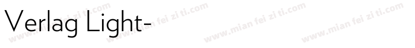 Verlag Light字体转换